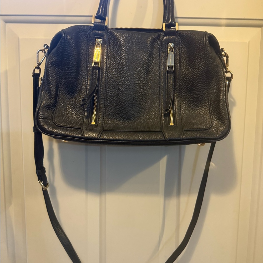 Michael Kors Black Leather Satchel